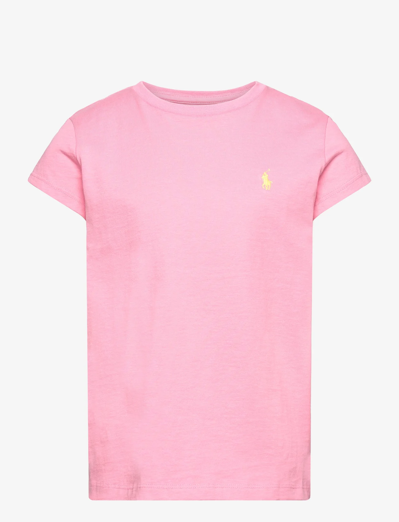 Ralph Lauren Kids - Cotton Jersey Tee - lyhythihaiset t-paidat - florida pink w/ o - 0