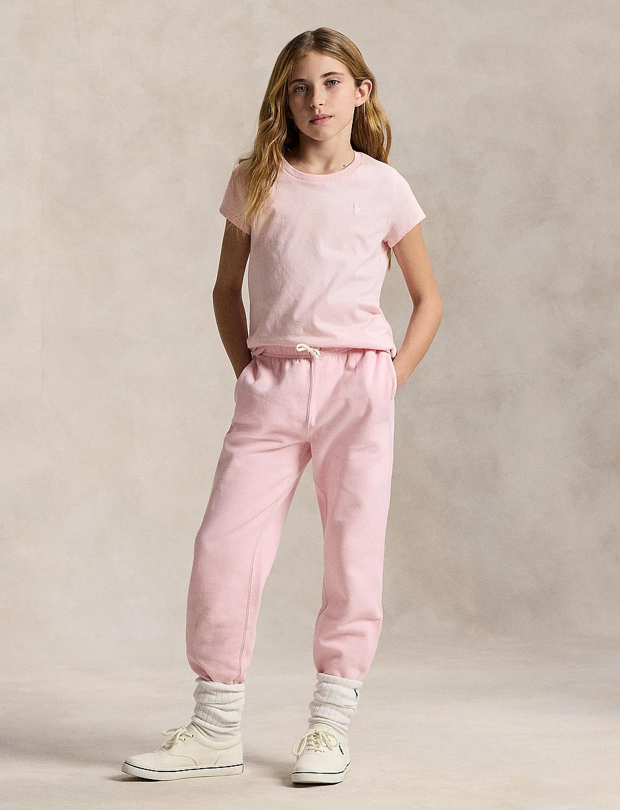 Ralph Lauren Kids - 30/1 JERSEY-SS CN TEE-TP-KNT - krótki rękaw - hint of pink - 4