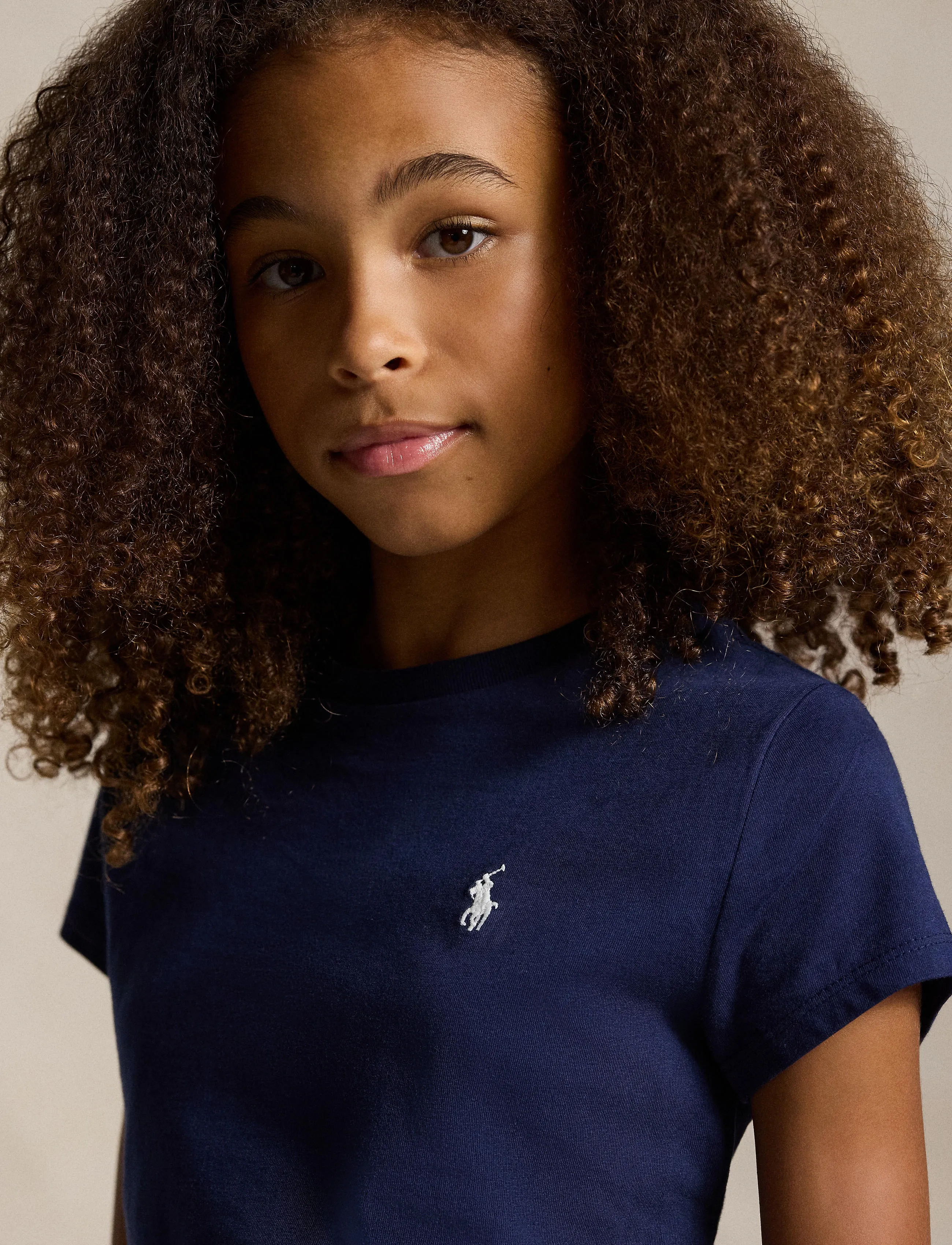 Ralph Lauren Kids 30/1 JERSEY-SS CN TEE-TP-KNT - Toppar & T-shirts - NEWPORT NAVY W/WH / navy