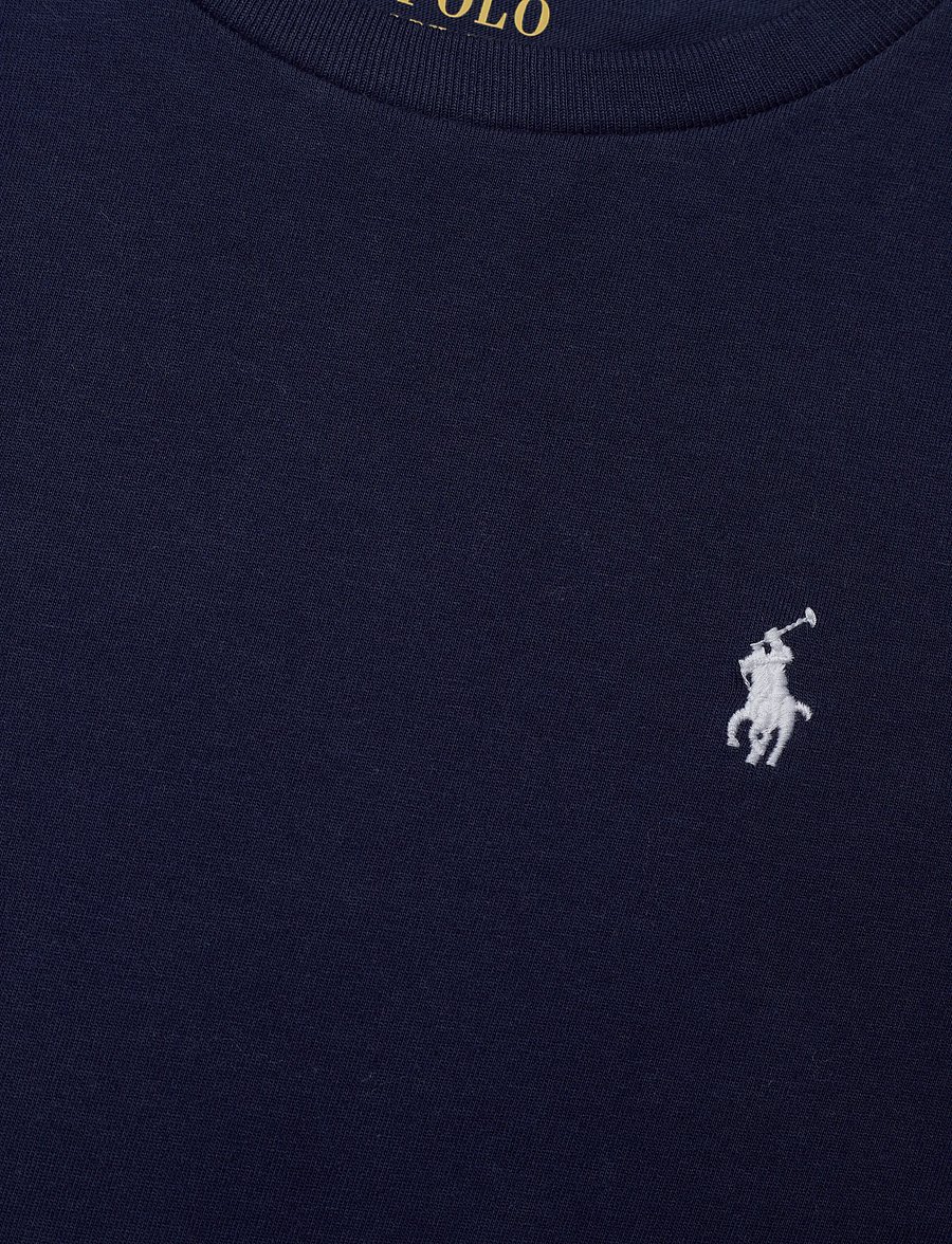 Ralph Lauren Kids - 30/1 JERSEY-SS CN TEE-TP-KNT - kurzärmelige - newport navy w/wh - 4