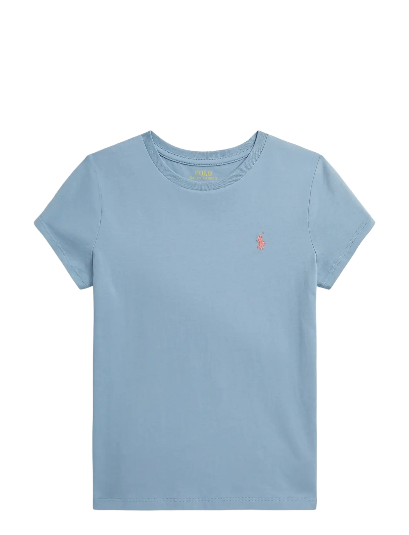Ralph Lauren Kids Cotton Jersey Crewneck Tee - T-shirts - VESSEL BLUE / blue