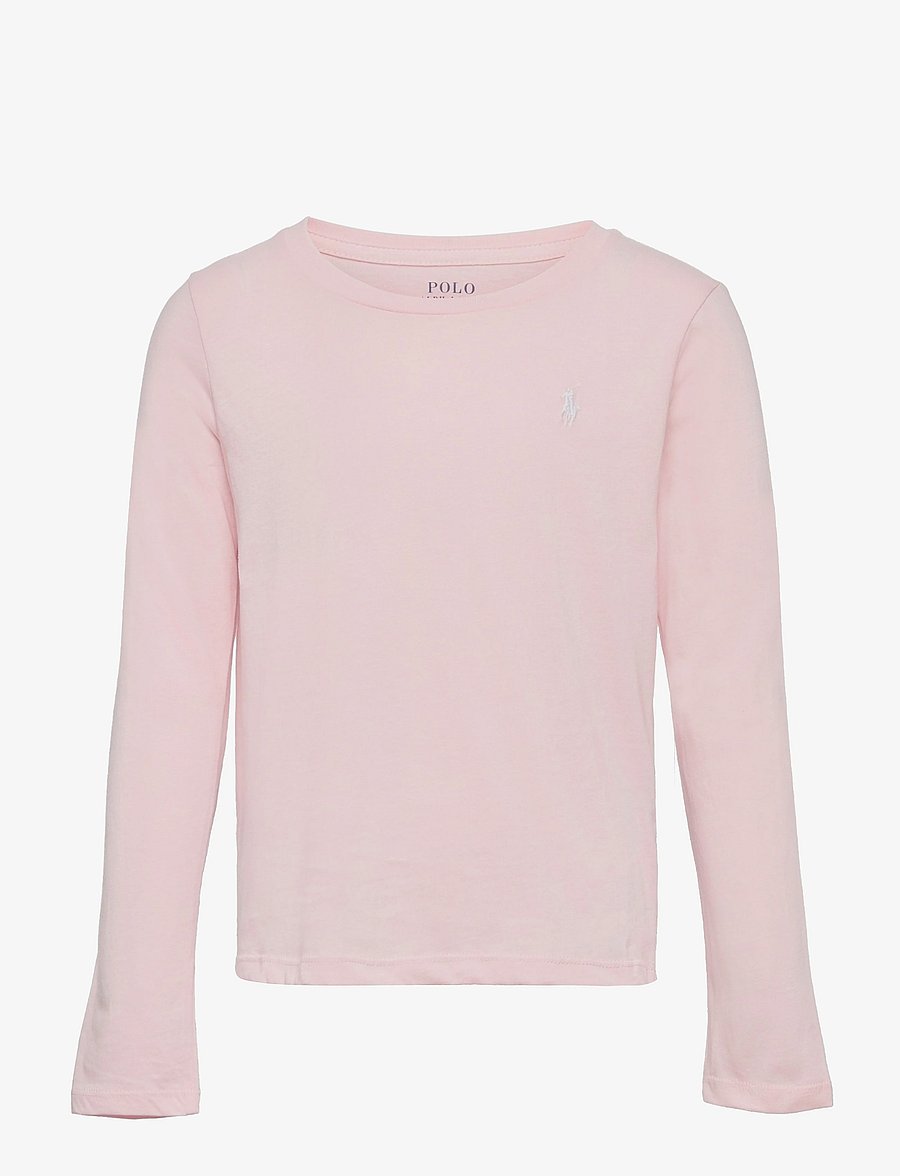 Ralph Lauren Kids - Cotton Jersey Long-Sleeve Tee - langärmelig - hint of pink - 0