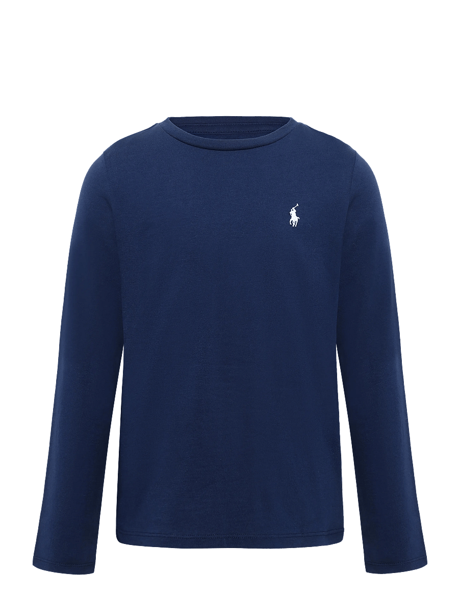 Ralph Lauren Kids - 30/1 JERSEY-TP-KNT - langärmelig - newport navy w wh - 0