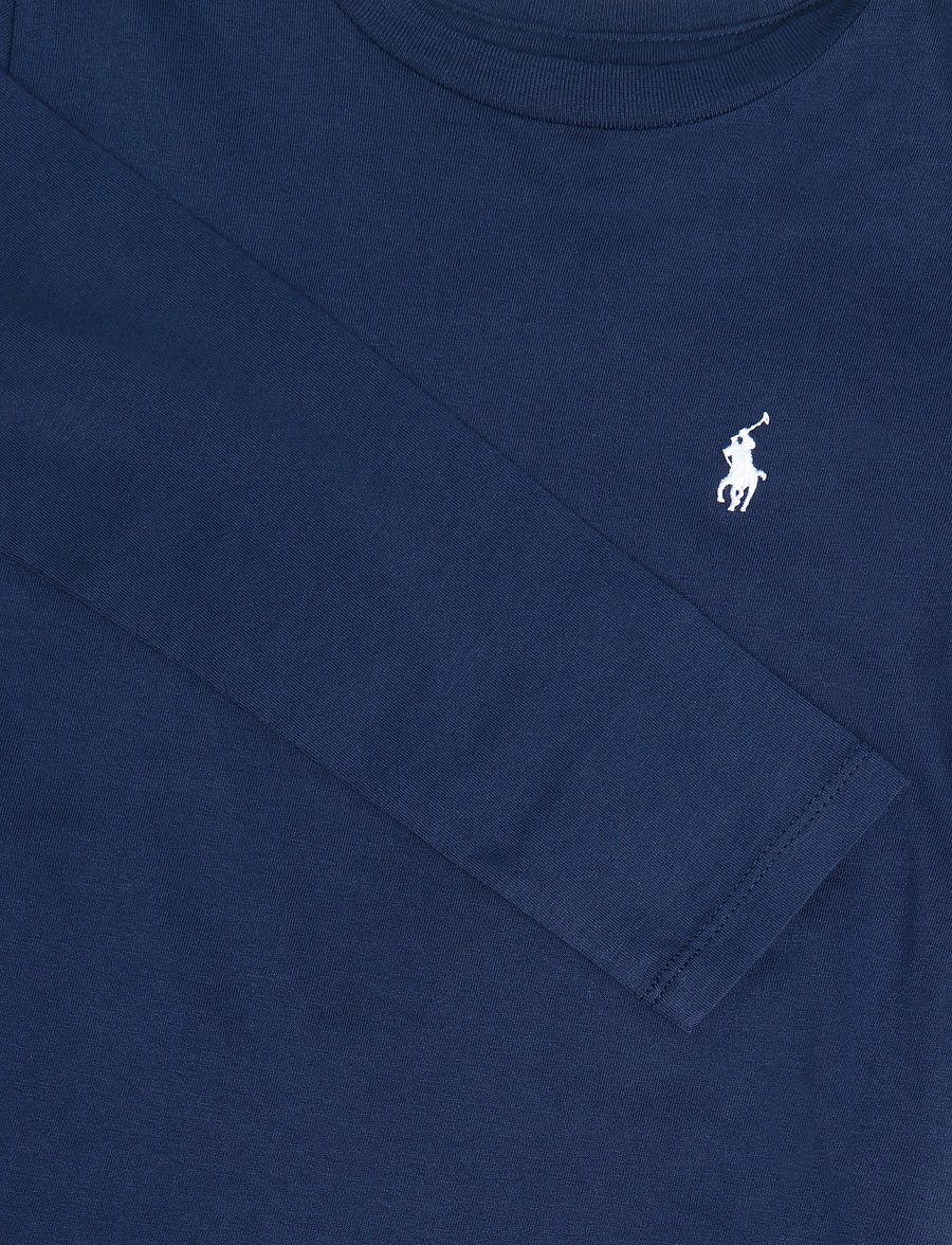 Ralph Lauren Kids - 30/1 JERSEY-TP-KNT - langärmelig - newport navy w wh - 2