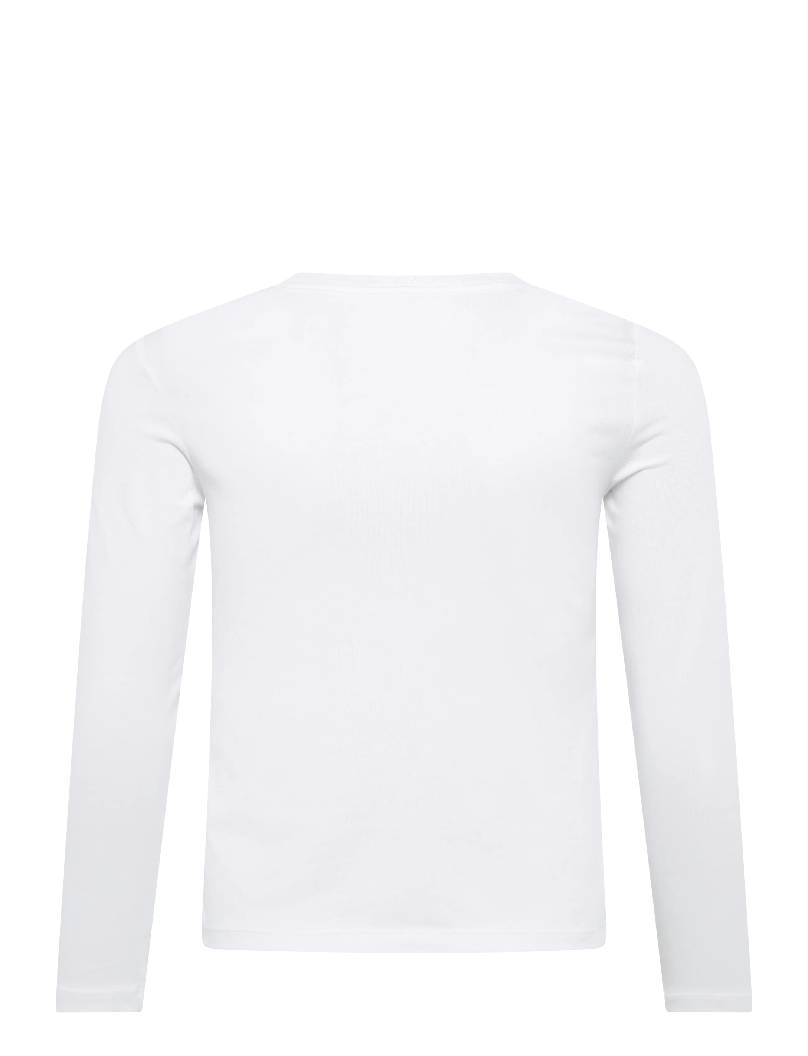 Ralph Lauren Kids - 30/1 JERSEY-TP-KNT - langærmede t-shirts - white w hint of p - 1