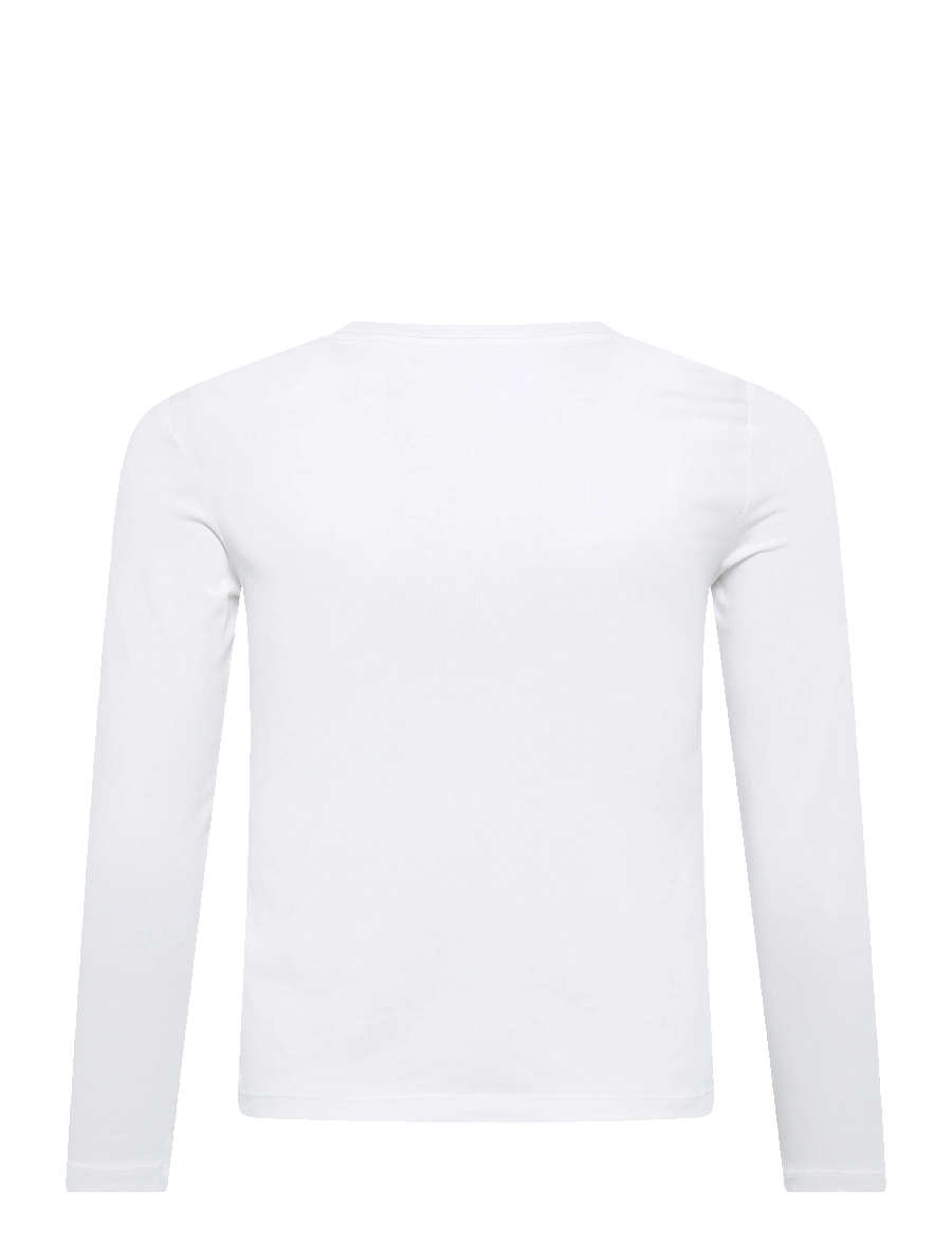 Ralph Lauren Kids - 30/1 JERSEY-TP-KNT - langärmelig - white w hint of p - 1