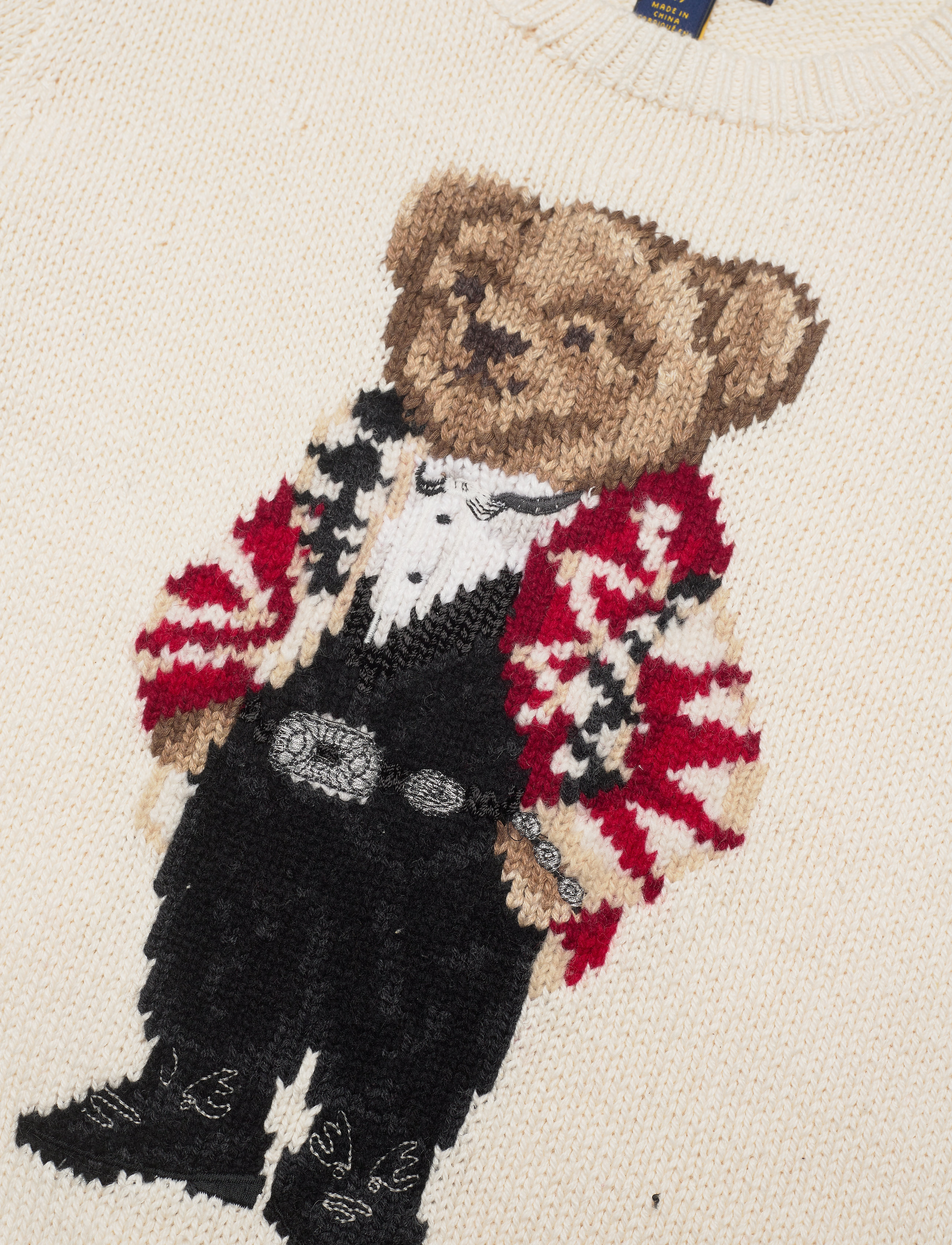 Ralph Lauren Kids - Polo Bear Wool-Blend Sweater - clubhouse cream - 2