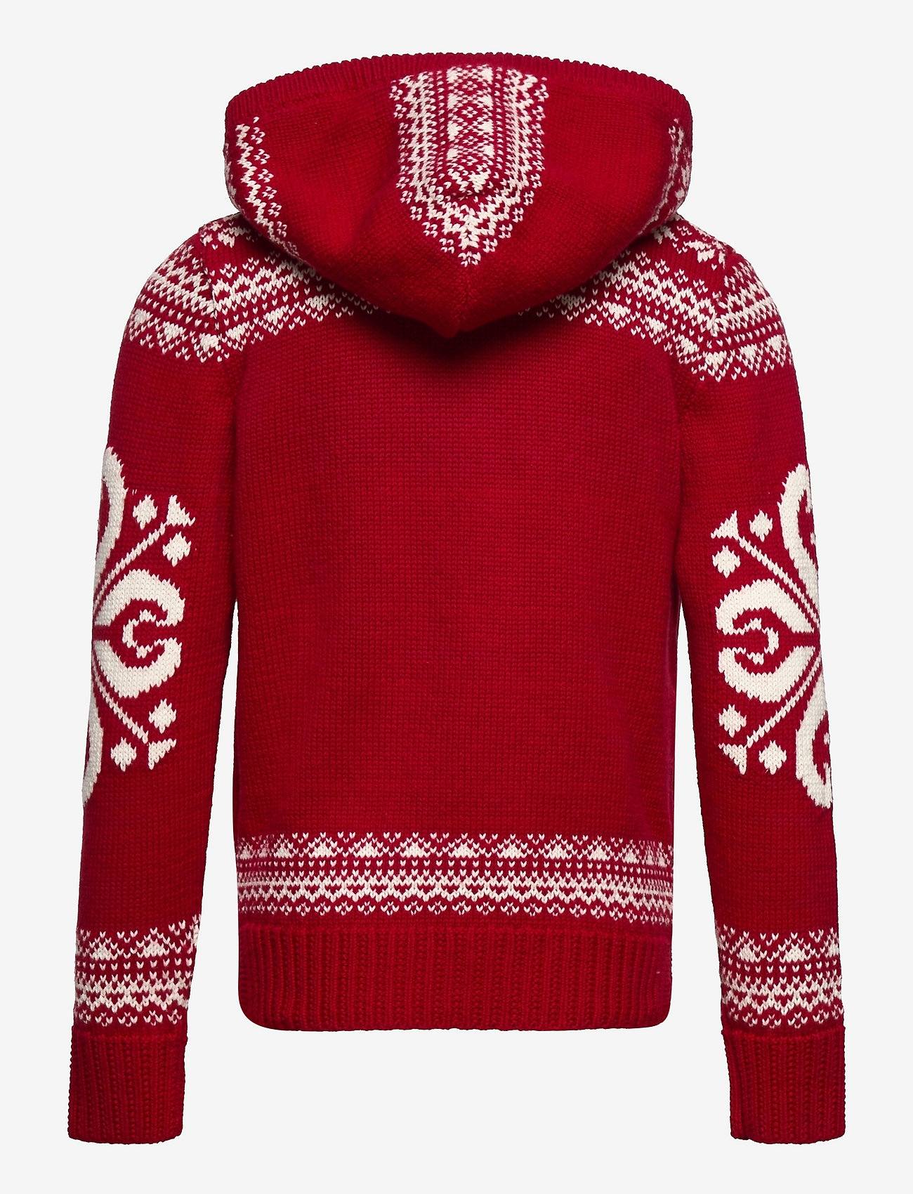 Ralph Lauren Kids - Polo Bear Cotton Hooded Sweater - park avenue red m - 1