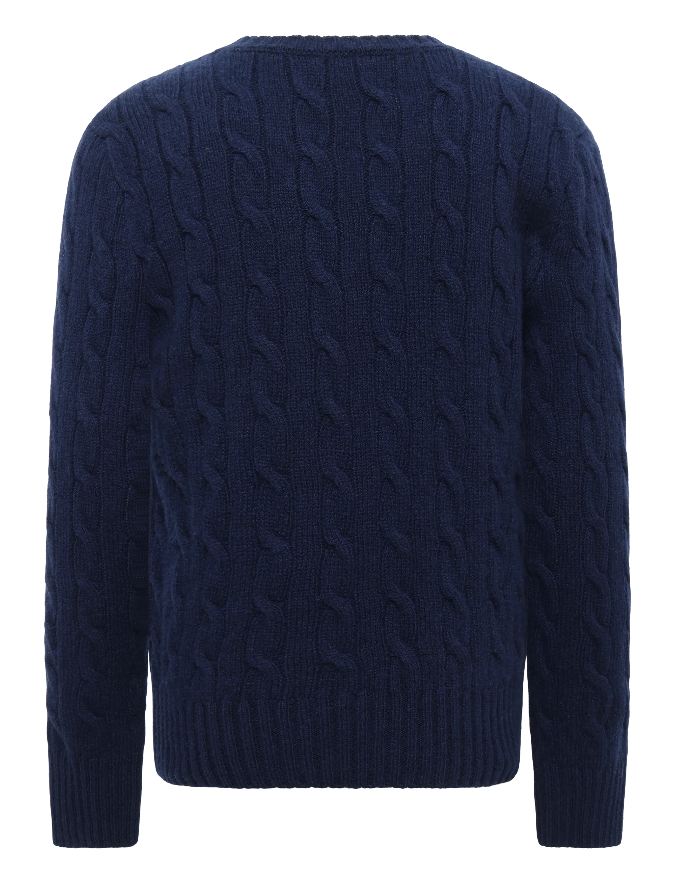 Ralph Lauren Kids - 2/15 WOOL/CASH RWS-CABLE CN-SV-PLO - trøjer - hunter  navy w/ c2740 nevis pp - 1