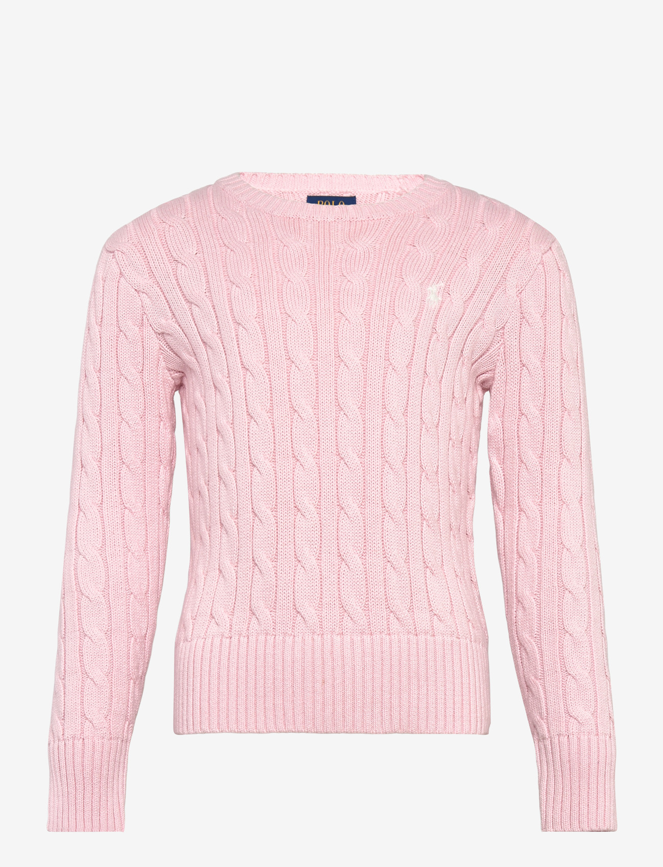 Ralph Lauren Kids - Cable-Knit Cotton Sweater - neulepuserot - hint of pink w/ n - 0
