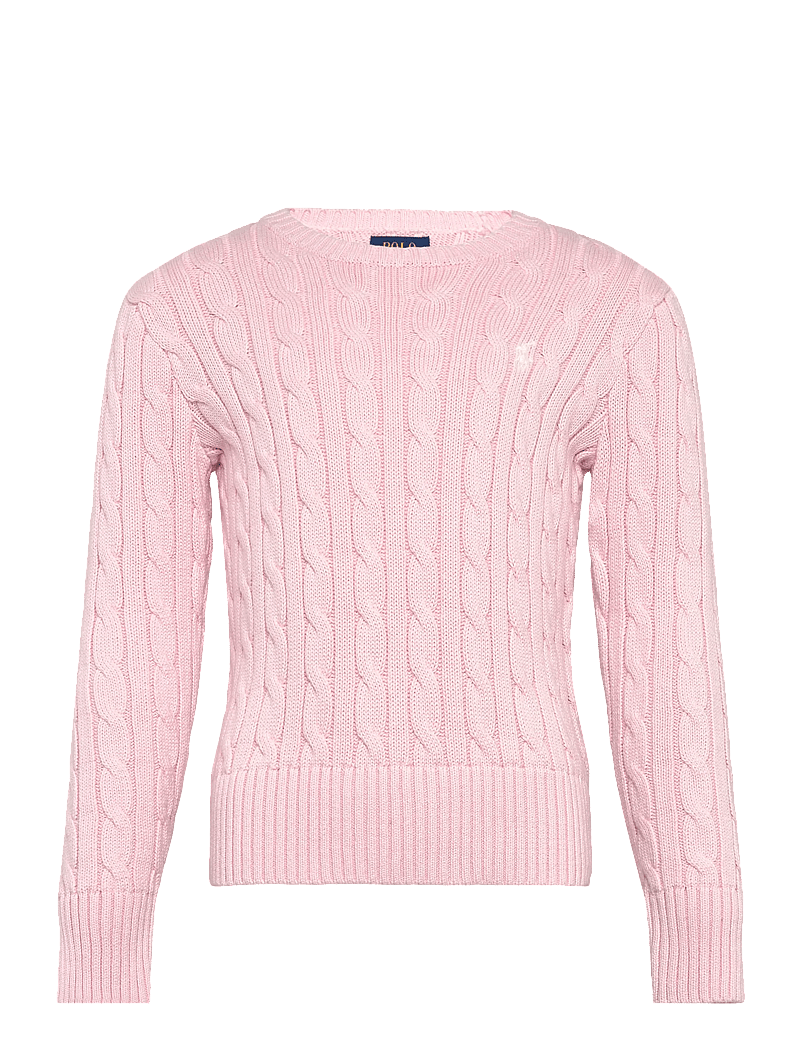 Ralph Lauren Kids - Cable-Knit Cotton Sweater - neulepuserot - hint of pink w/ n - 0