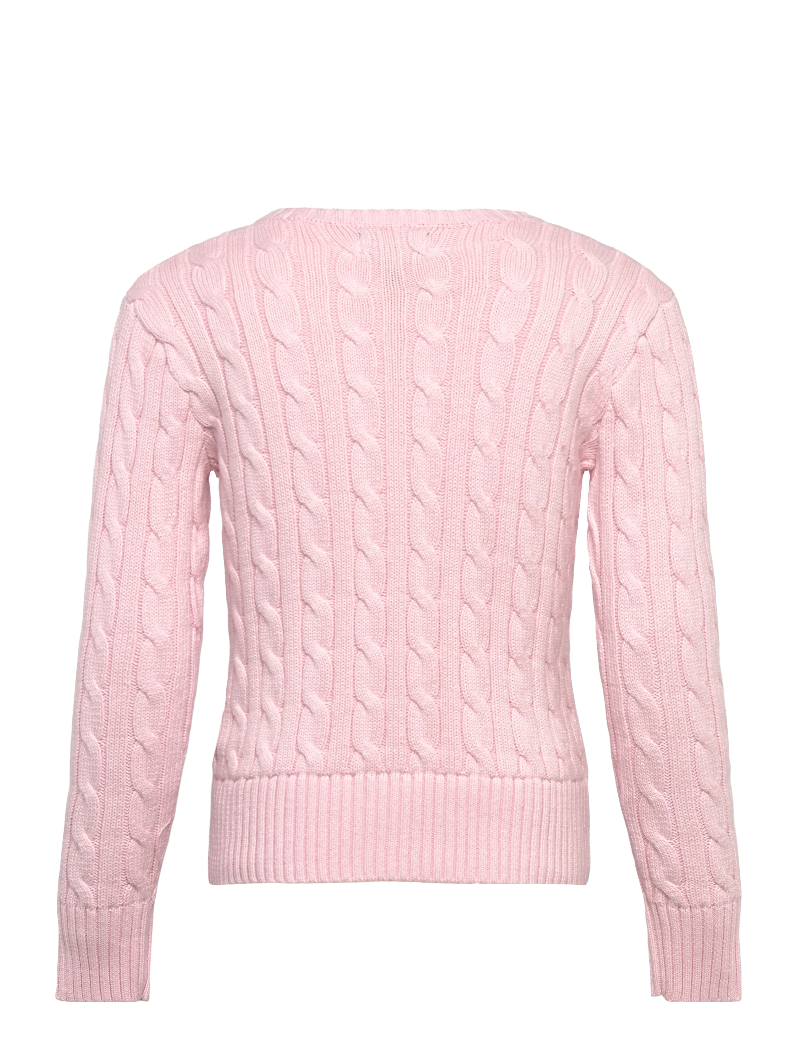 Ralph Lauren Kids - Cable-Knit Cotton Sweater - trøjer - hint of pink w/ n - 2