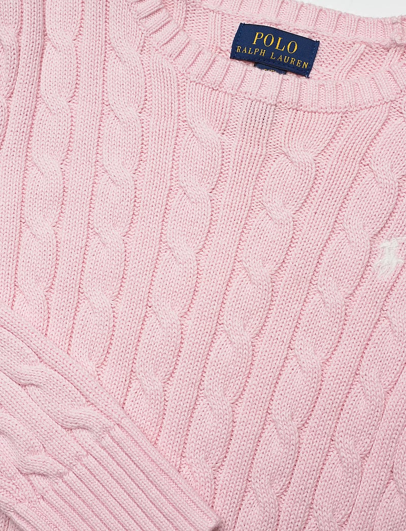 Ralph Lauren Kids - Cable-Knit Cotton Sweater - neulepuserot - hint of pink w/ n - 2