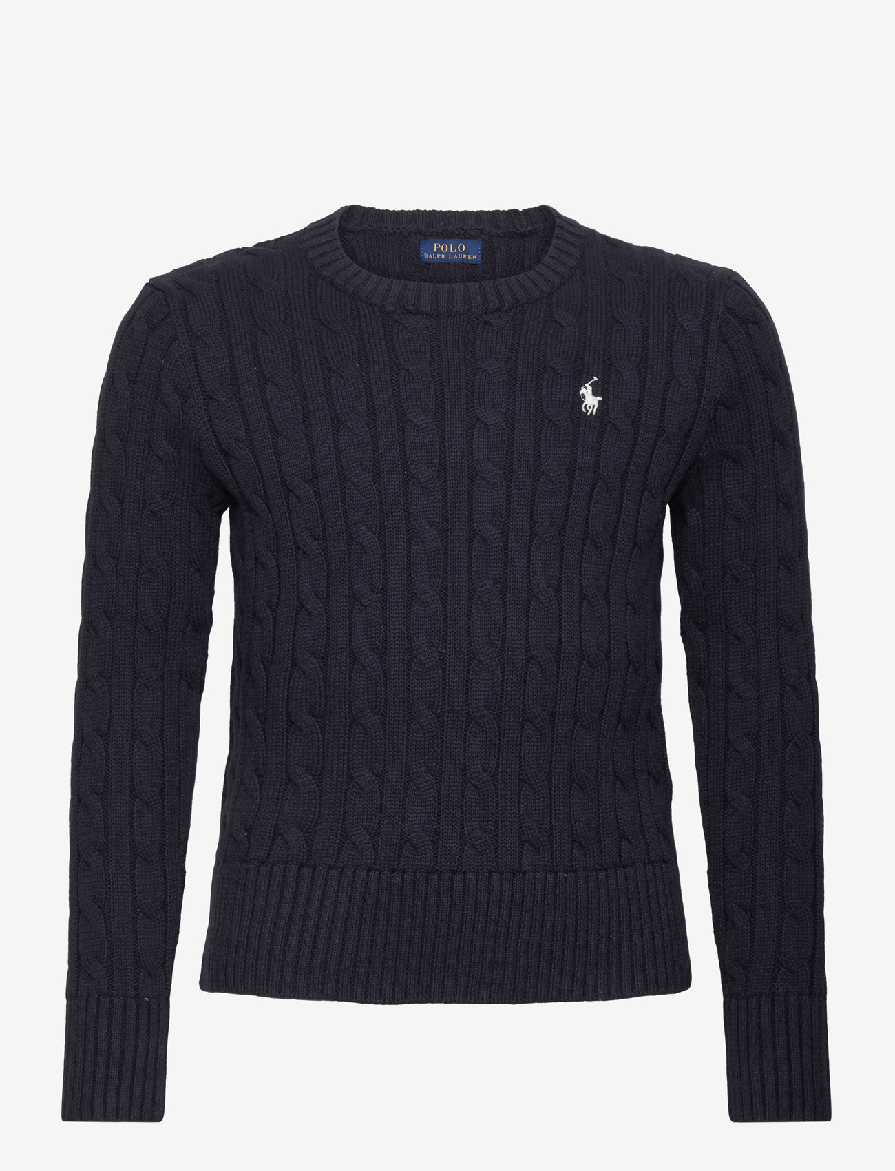 Ralph Lauren Kids - 20/2 COTTON-CABLE CN-TP-SWT - trøjer - rl navy w/ nevis - 1