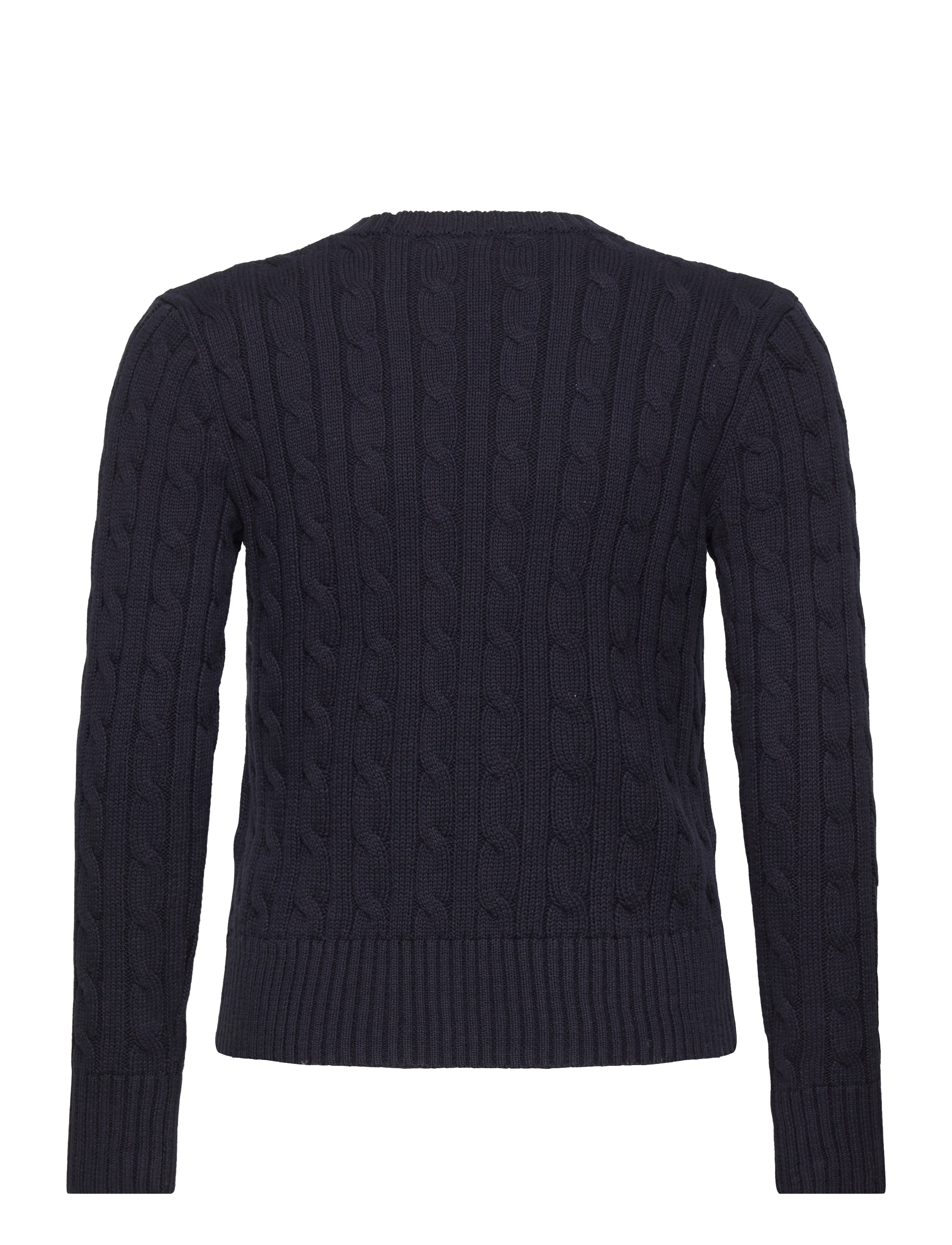 Ralph Lauren Kids - Cable-Knit Cotton Sweater - stickade tröjor - rl navy w/ nevis - 2