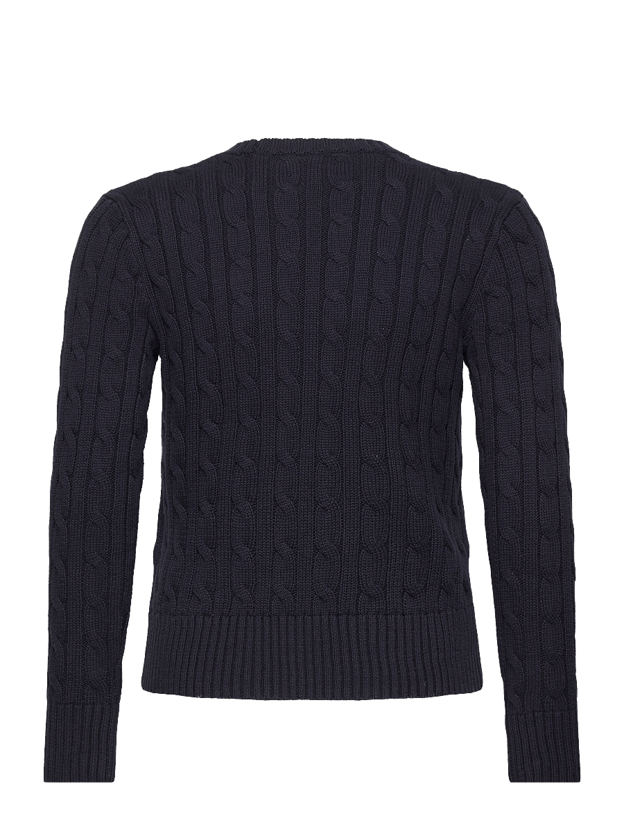 Ralph Lauren Kids - Cable-Knit Cotton Sweater - stickade tröjor - rl navy w/ nevis - 2