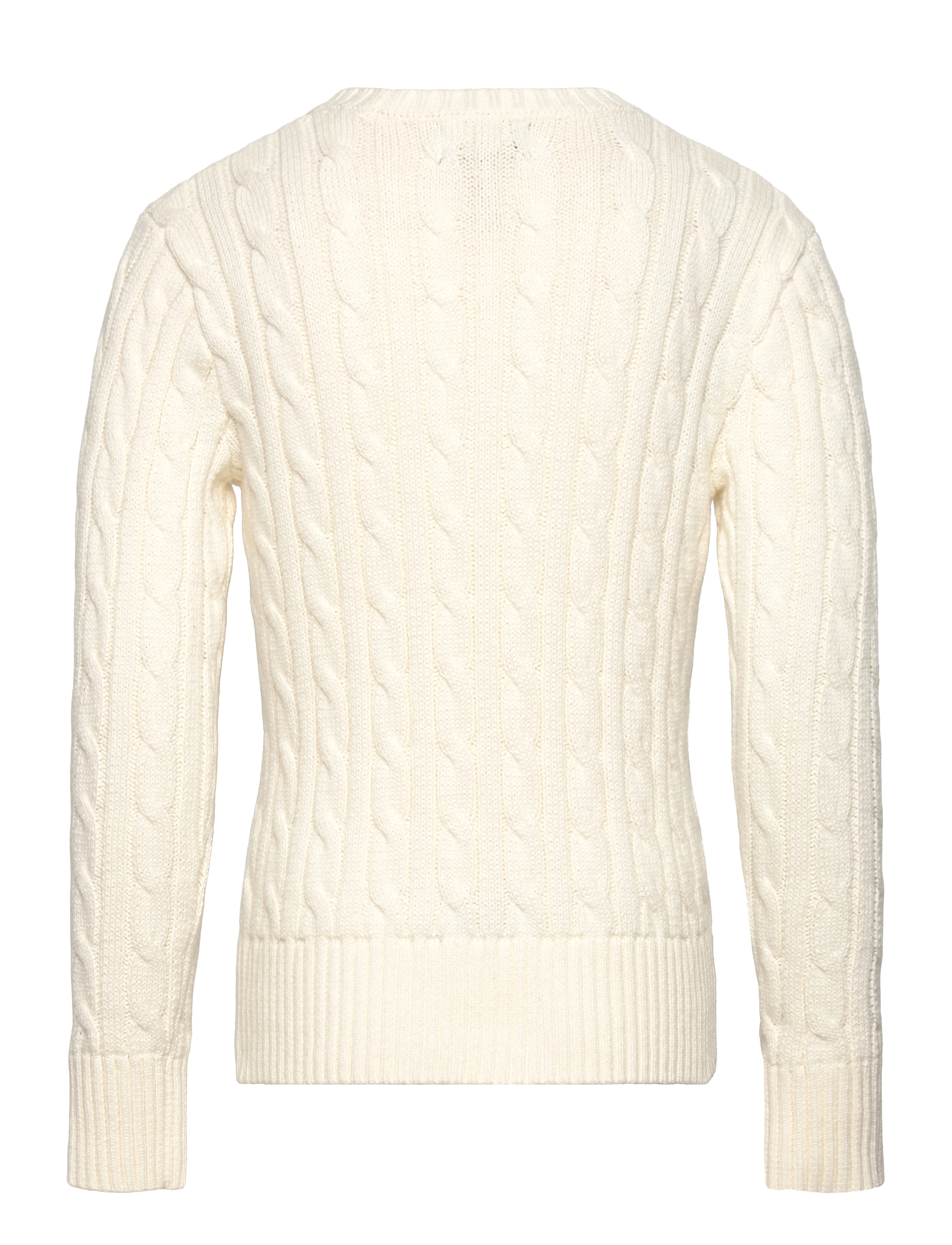 Ralph Lauren Kids - Cable-Knit Cotton Sweater - trøjer - warm white w/hint - 1