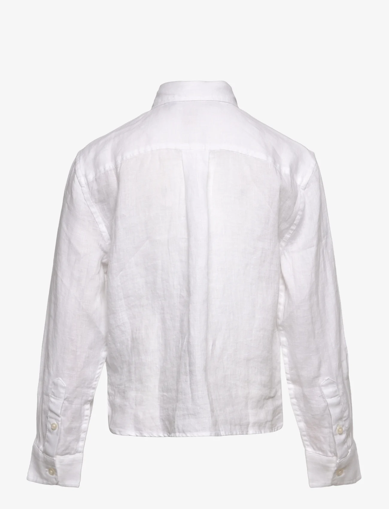 Ralph Lauren Kids - LINEN-LISMORE SHRT-SI-SPS - marškiniai ilgomis rankovėmis - white - 1