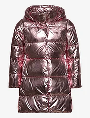 Ralph Lauren Kids - Metallic Water-Resistant Down Coat - pūstosios ir paminkštintosios - hint of pink - 0