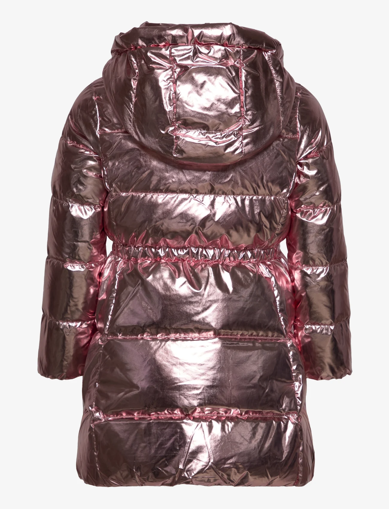 Ralph Lauren Kids - Metallic Water-Resistant Down Coat - pūstosios ir paminkštintosios - hint of pink - 1