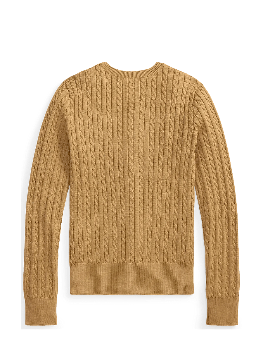 Ralph Lauren Kids - Polo Bear Mini-Cable Cotton Cardigan - kardiganid - berkshire tan - 2