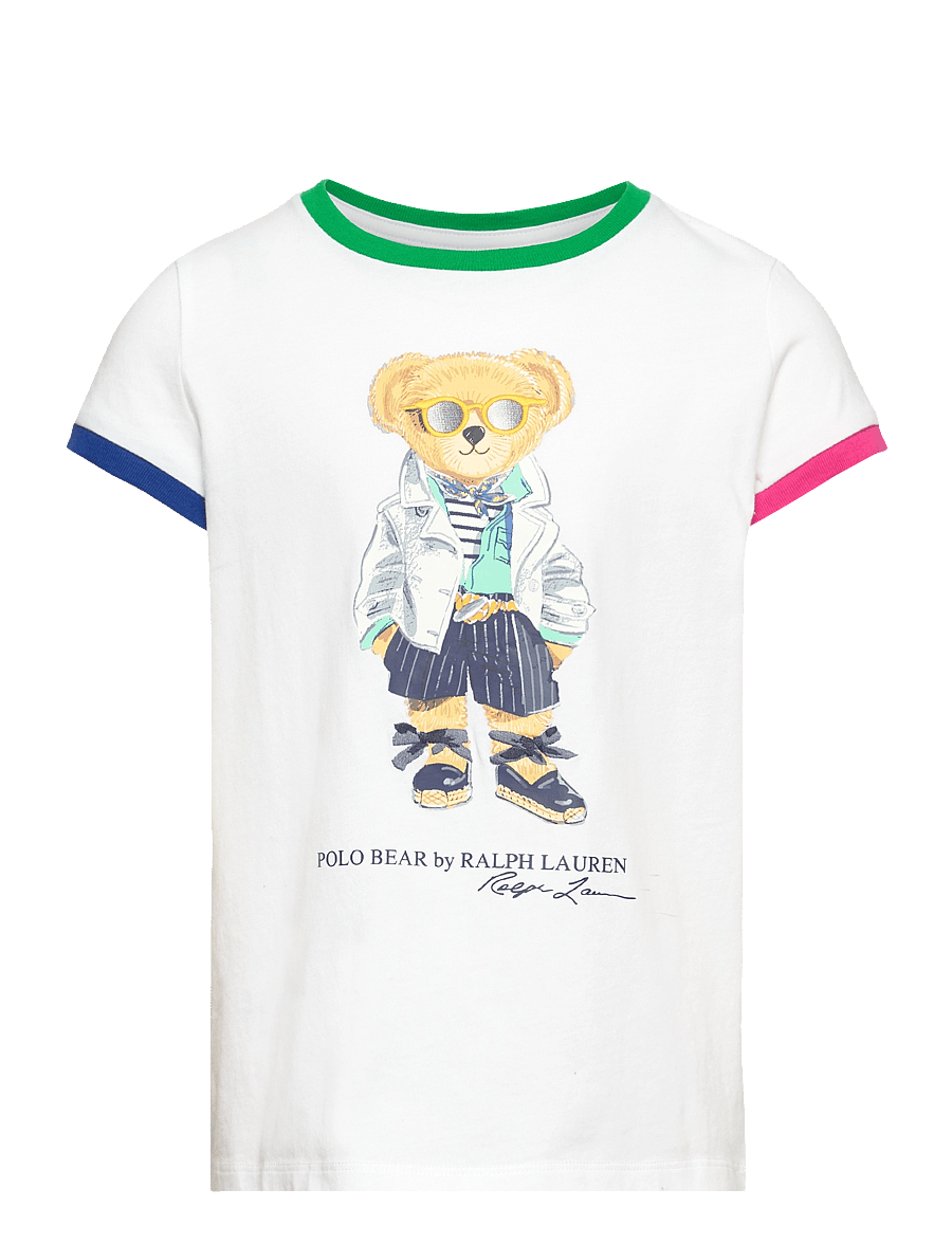 Ralph Lauren Kids - Polo Bear Cotton Jersey Tee - white - 0