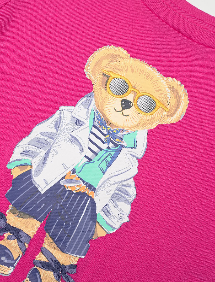 Ralph Lauren Kids - Polo Bear Cotton Jersey Tee - bright pink - 2