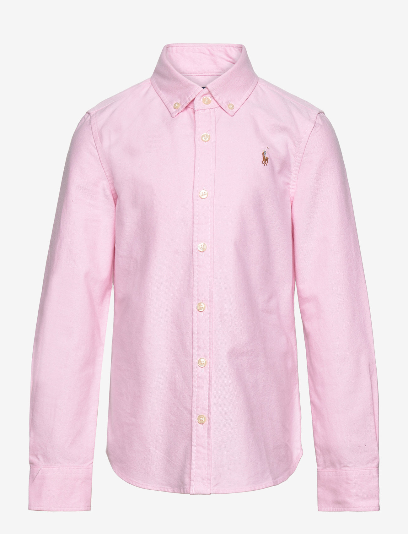 Ralph Lauren Kids - Cotton Oxford Shirt - langærmede skjorter - bath pink - 1