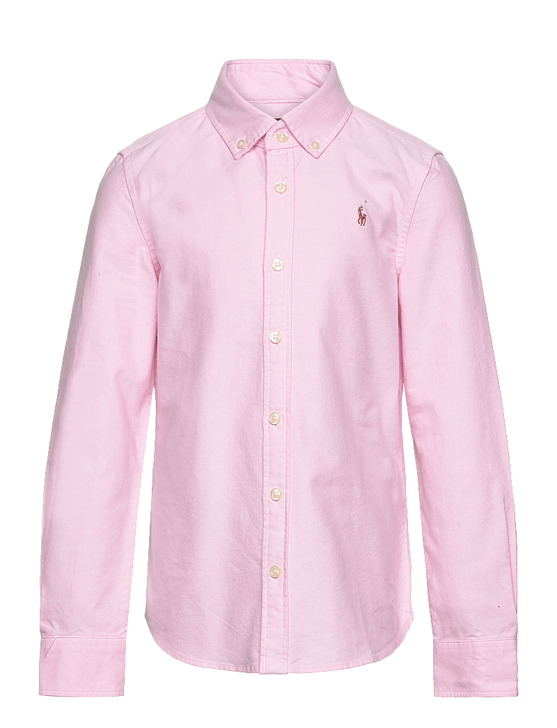 Ralph Lauren Kids - Cotton Oxford Shirt - langærmede skjorter - bath pink - 1