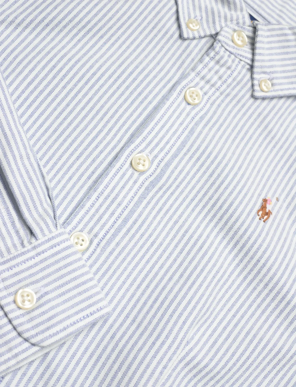Ralph Lauren Kids - CLASSIC OXFORD-WEYLYNSTRPDR-DR-DAD - langærmede hverdagskjoler - bsr blue/white - 2