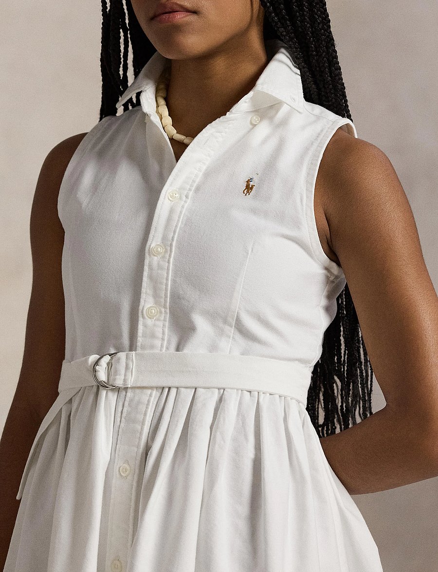Ralph Lauren Kids - CLASSIC OXFORD-LATOYIAOXFSD-DR-DAD - robes décontractées sans manches - bsr white - 4