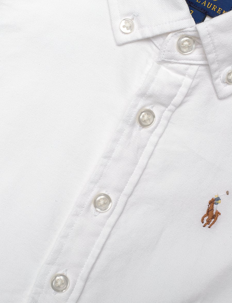 Ralph Lauren Kids - CLASSIC OXFORD-LATOYIAOXFSD-DR-DAD - robes décontractées sans manches - bsr white - 5