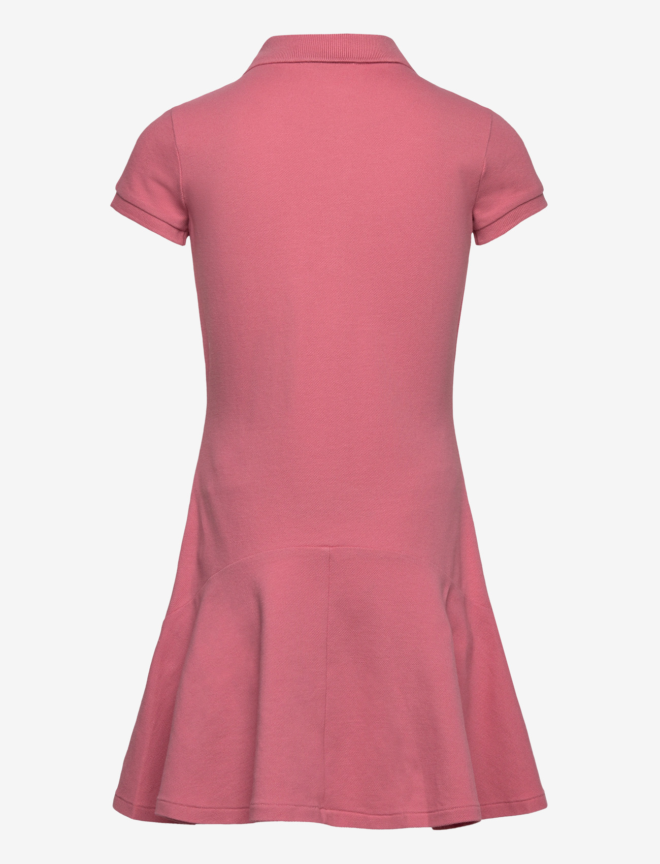 Ralph Lauren Kids - Stretch Mesh Polo Dress - kurzärmelige freizeitkleider - desert rose - 1