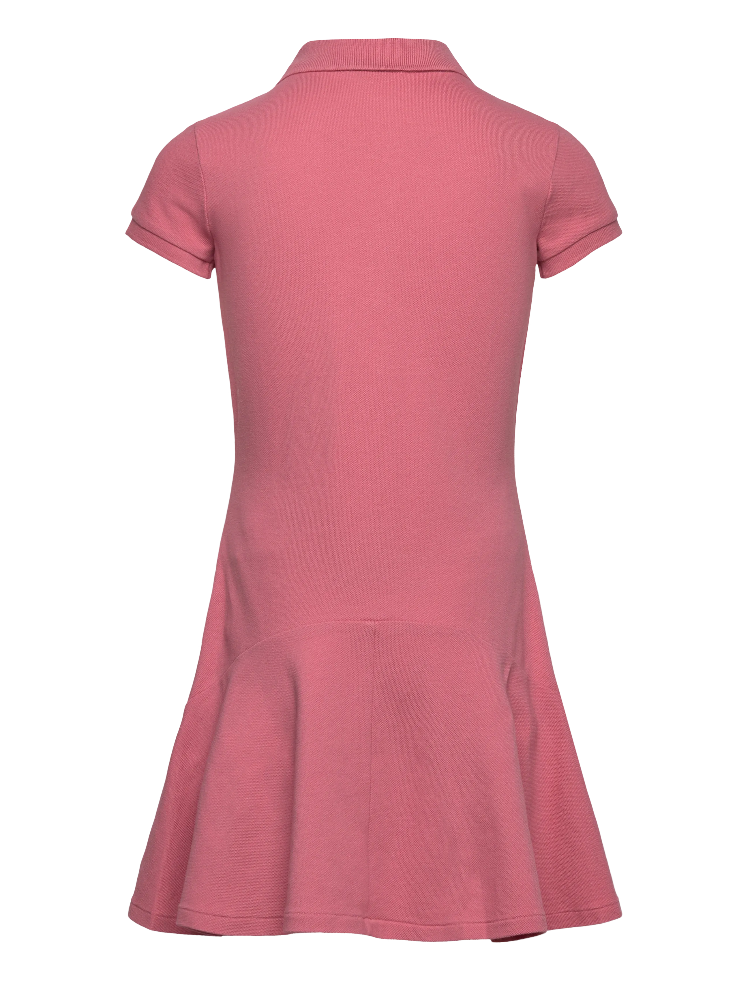 Ralph Lauren Kids - STRETCH MESH-FLAREPOLODR-DR-DAD - short-sleeved casual dresses - desert rose - 2
