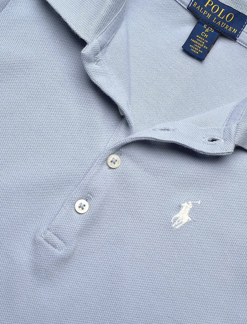 Ralph Lauren Kids - Stretch Mesh Polo Dress - kurzärmelige freizeitkleider - estate blue - 2