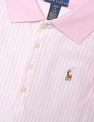 Ralph Lauren Kids - Belted Striped Knit Oxford Polo Dress - hihattomat arkimekot - carmel pink/ whit - 2