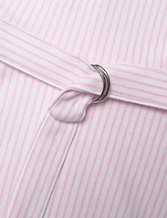 Ralph Lauren Kids - Belted Striped Knit Oxford Polo Dress - hihattomat arkimekot - carmel pink/ whit - 3