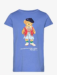 Ralph Lauren Kids - Polo Bear Cotton Jersey Tee - lyhythihaiset t-paidat - new england blue - 0
