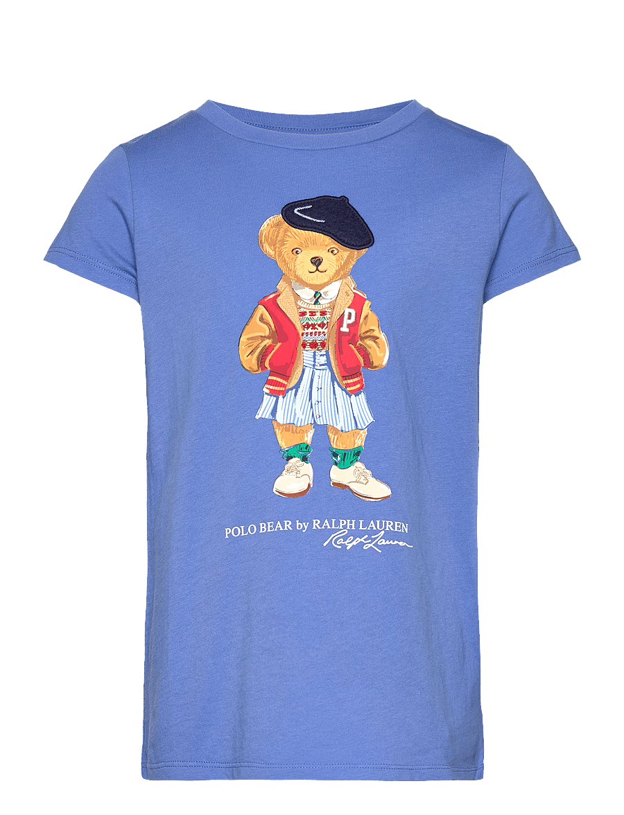 Ralph Lauren Kids - Polo Bear Cotton Jersey Tee - new england blue - 0