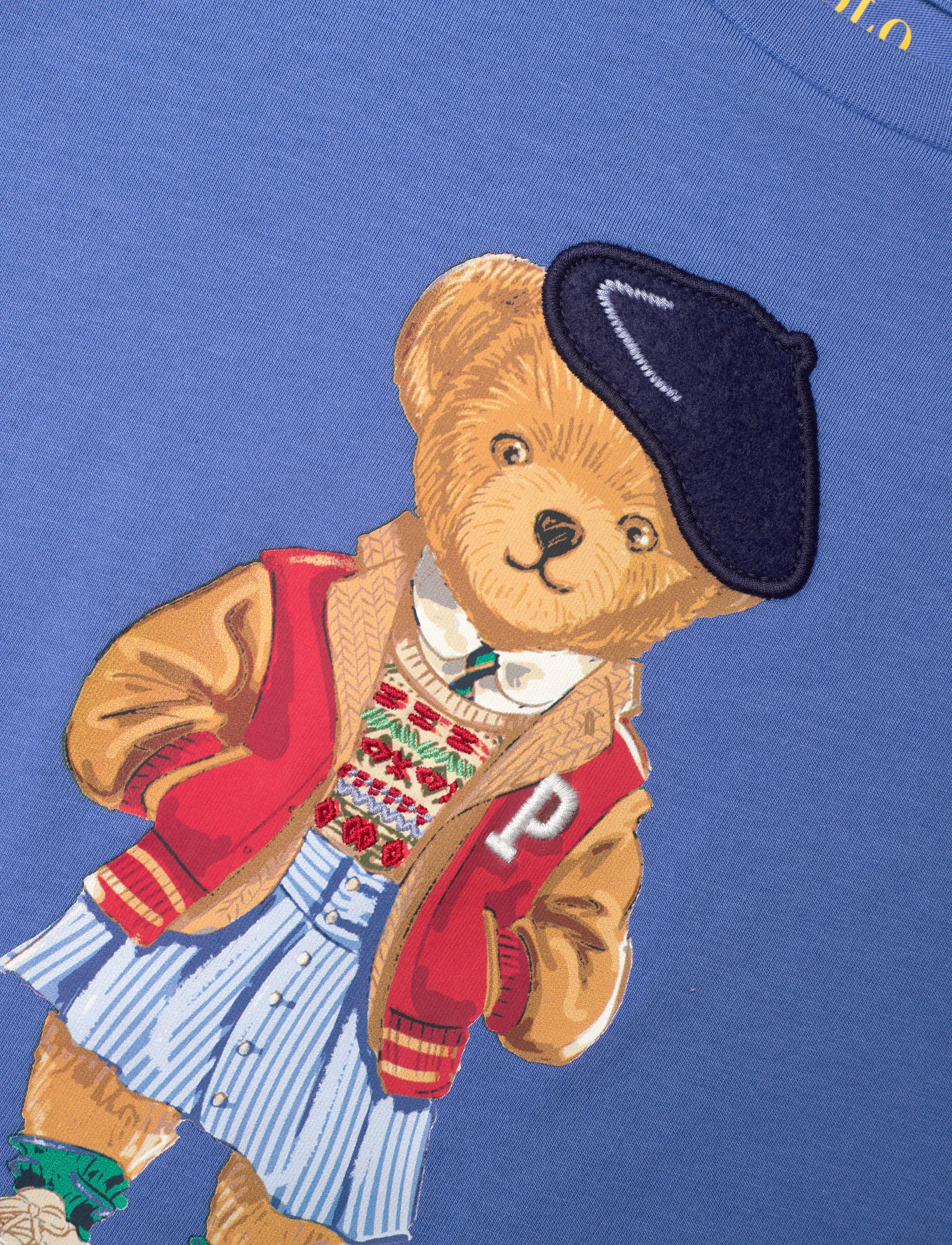 Ralph Lauren Kids - Polo Bear Cotton Jersey Tee - new england blue - 2