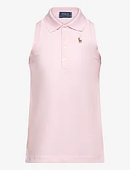 Ralph Lauren Kids - Sleeveless Cotton Mesh Polo Shirt - lyhythihaiset - hint of pink - 0