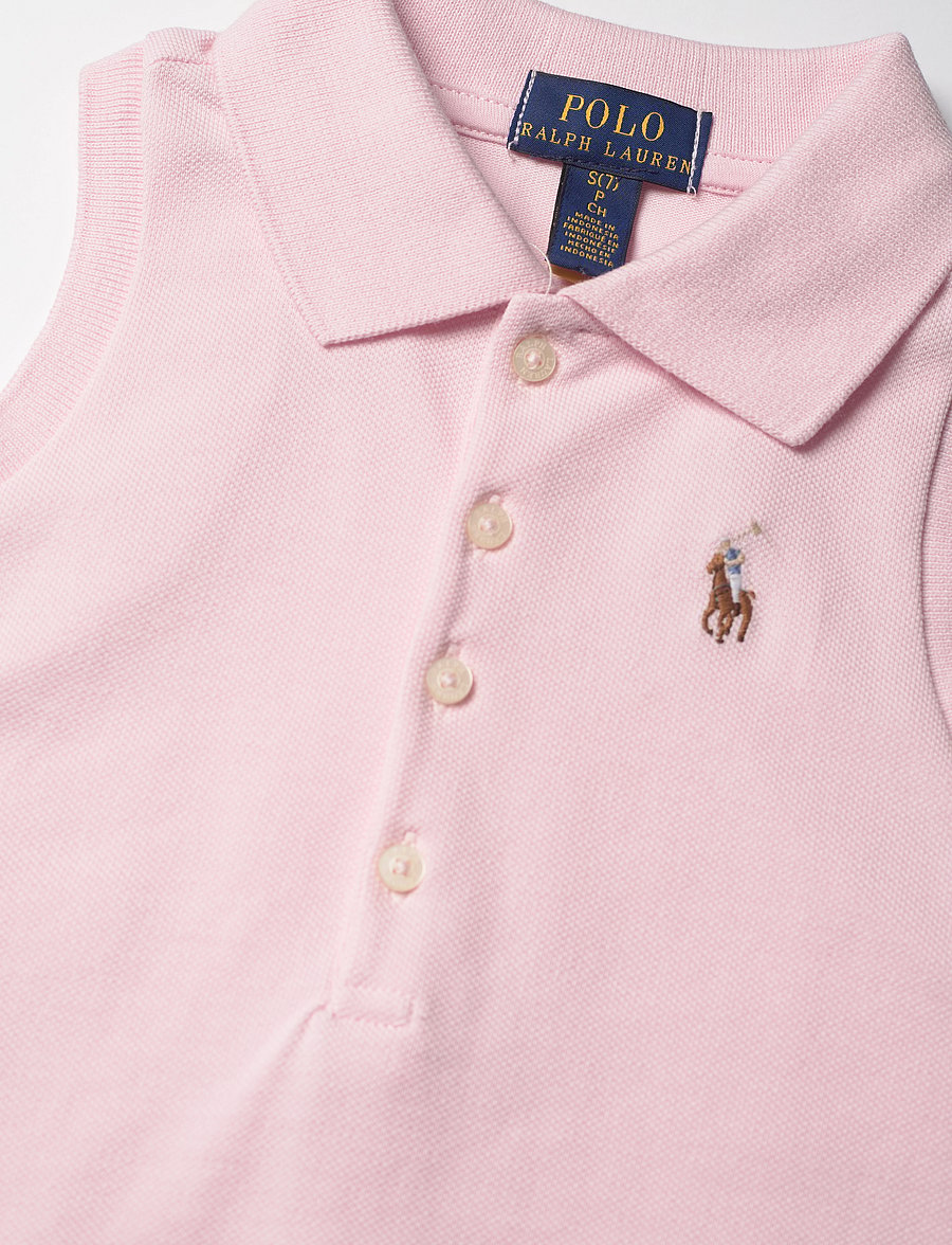 Ralph Lauren Kids - Sleeveless Cotton Mesh Polo Shirt - hint of pink - 2