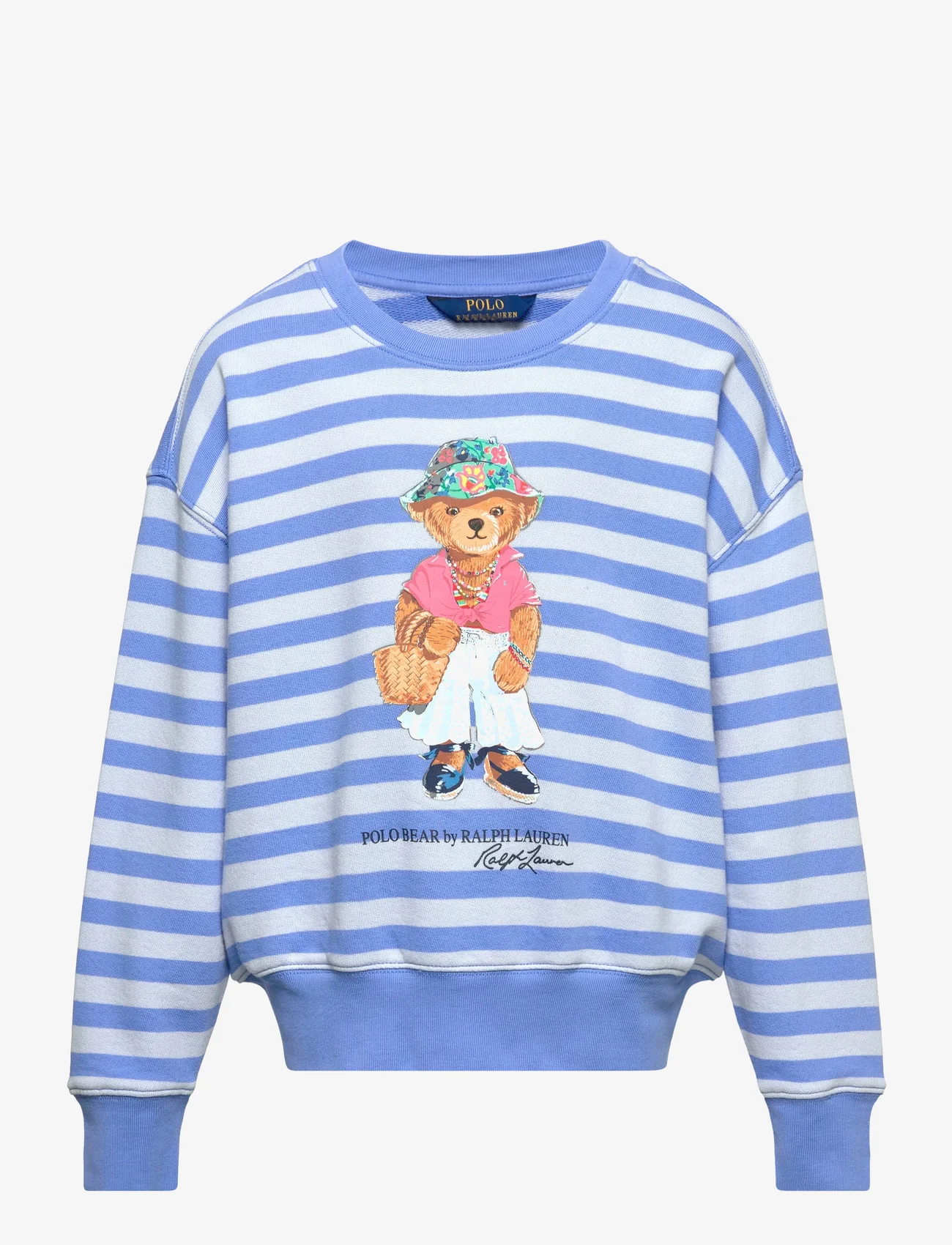 Ralph Lauren Kids - Polo Bear French Terry Sweatshirt - sweatshirts - harbor island blu - 0
