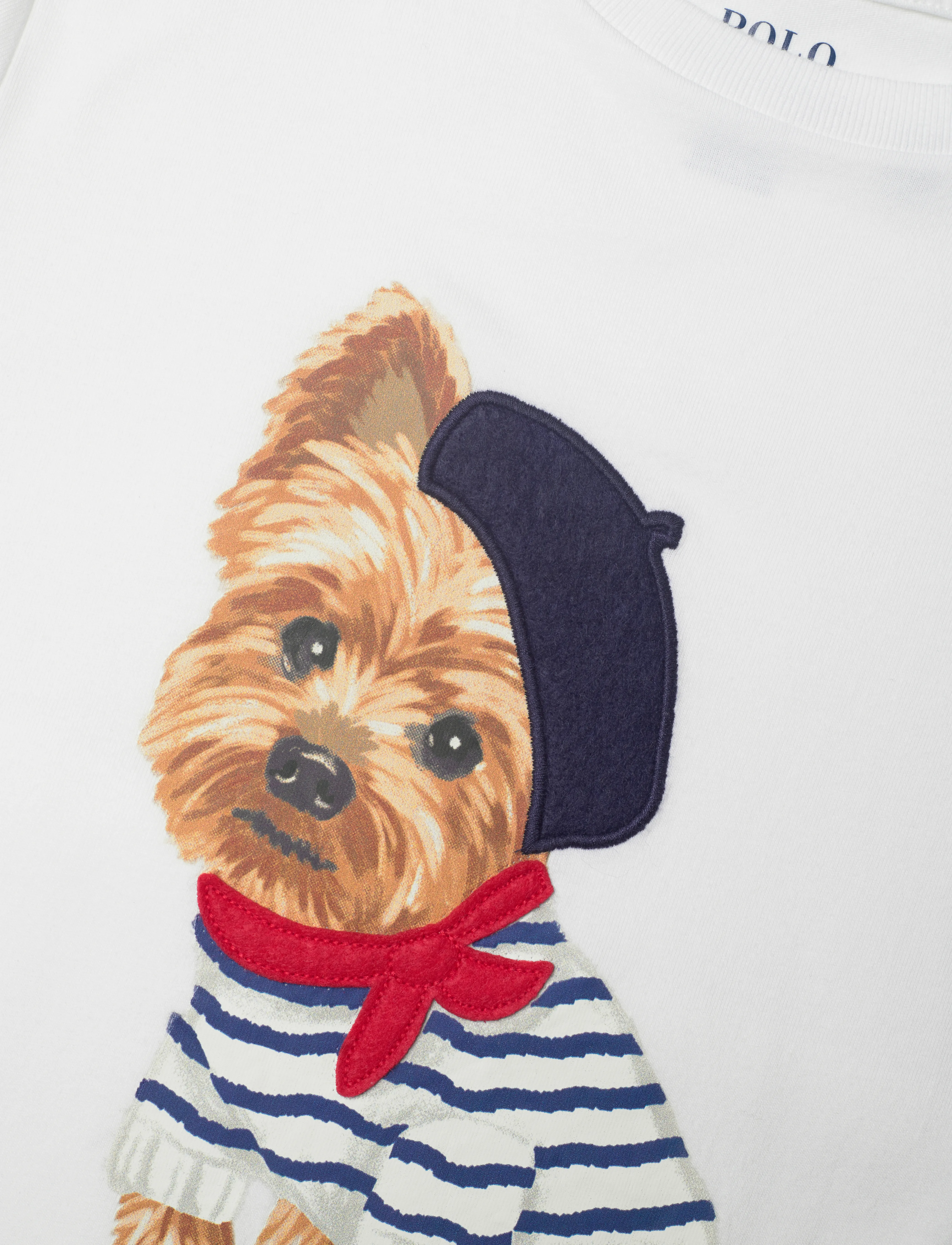 Ralph Lauren Kids - Dog-Print Cotton Jersey Tee - white - 2
