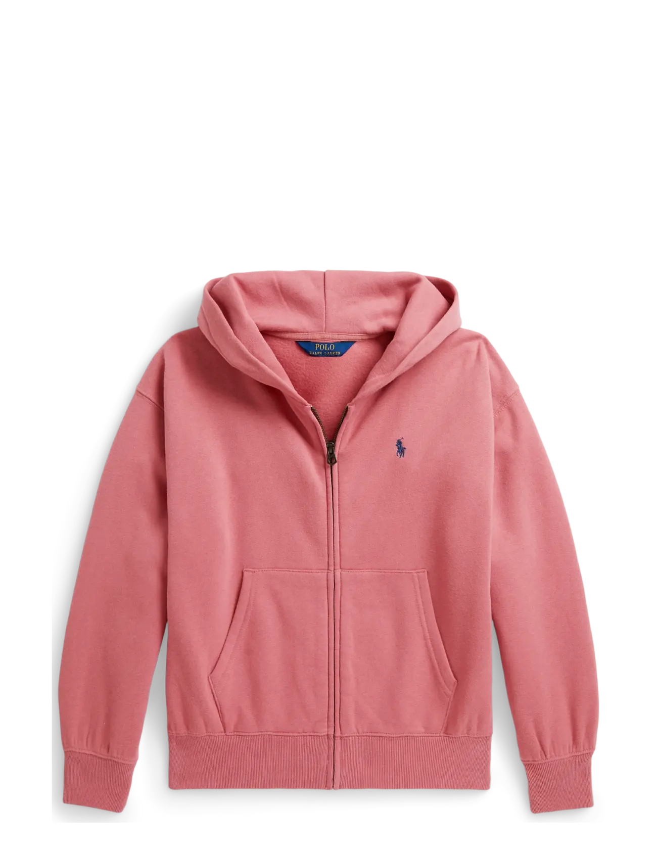 Ralph Lauren Kids Fleece Full-Zip Hoodie - Back to school - CANVAS PINK / pink/rose