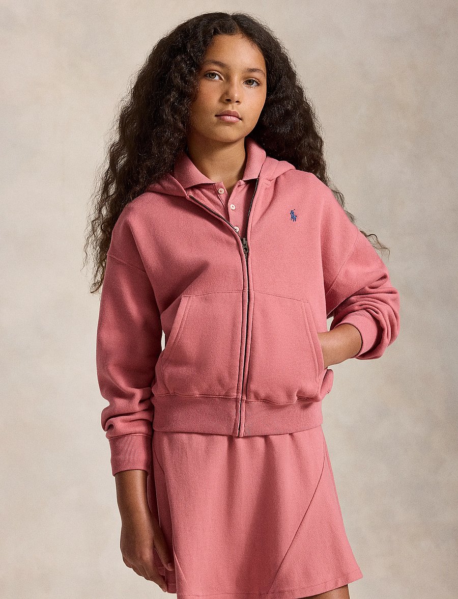 Ralph Lauren Kids - Fleece Full-Zip Hoodie - fleecejakker - canvas pink - 0