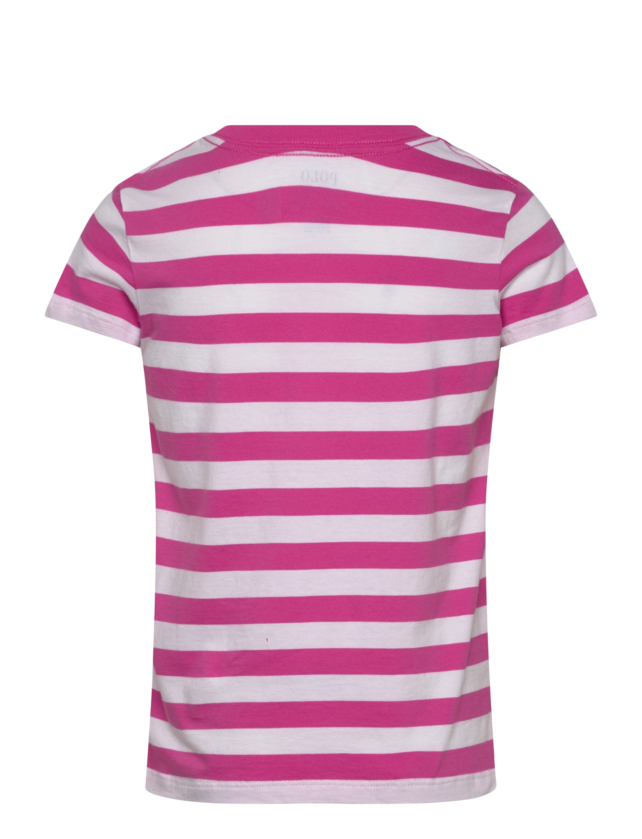 Ralph Lauren Kids - Striped Polo Bear Cotton Jersey Tee - belmont pink/whit - 1