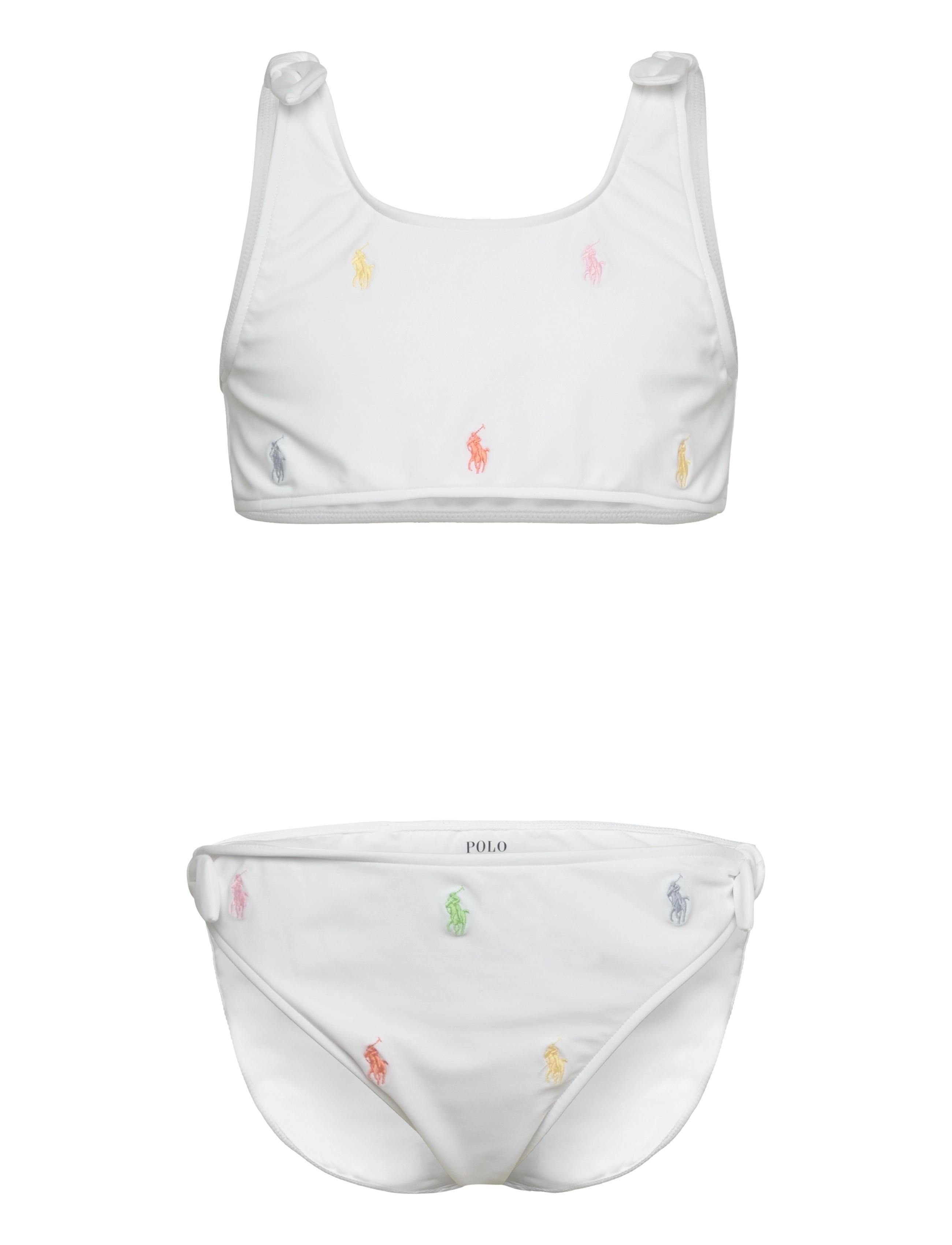 Polo Pony Two-Piece Swimsuit - WHITE W/ MULTI CO