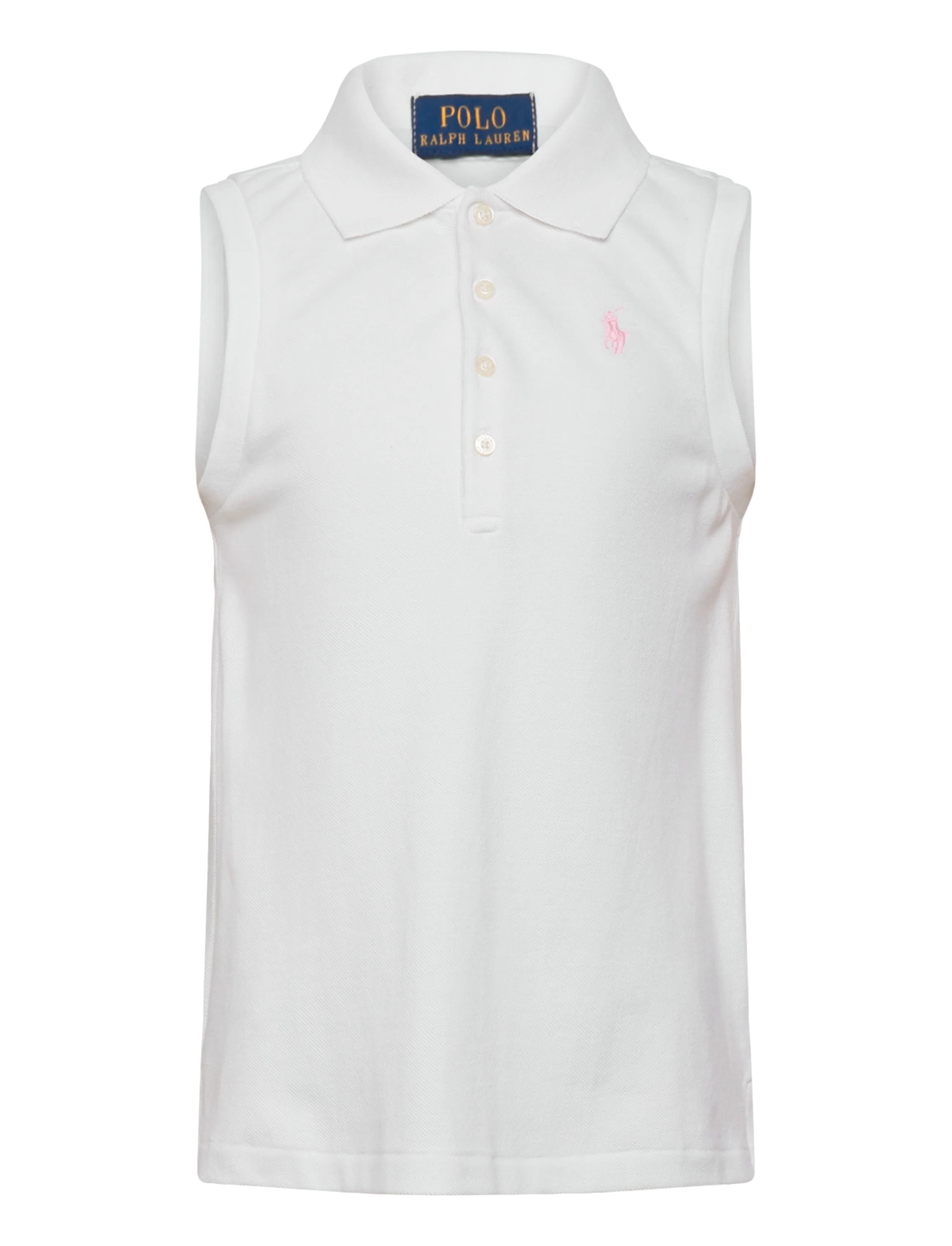Ralph Lauren Kids STRETCH MESH-SLVLSSPOLO-KN-PSH - Overdele - WHITE / white
