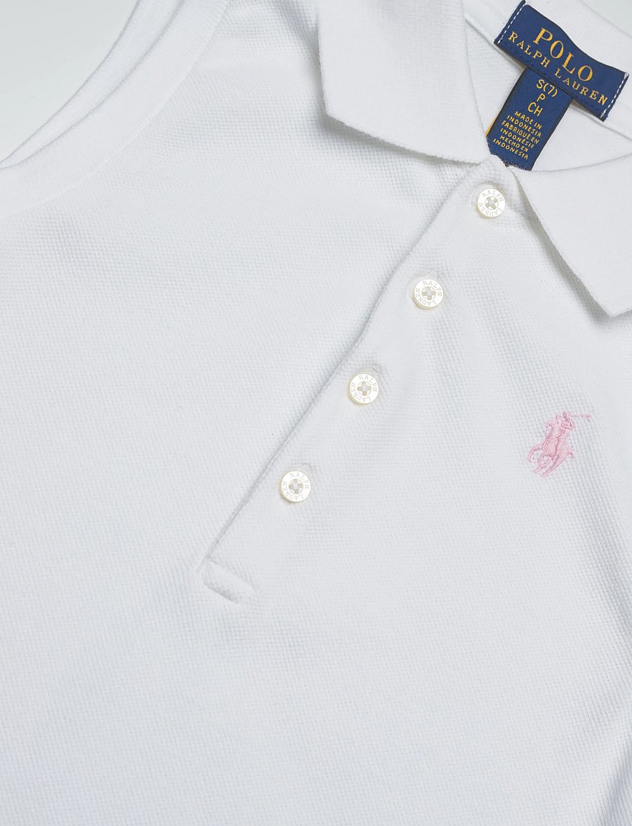 Ralph Lauren Kids - STRETCH MESH-SLVLSSPOLO-KN-PSH - tanktops - white - 2